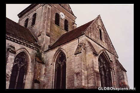 Postcard Abandoned Church in Crepy en Valois, France