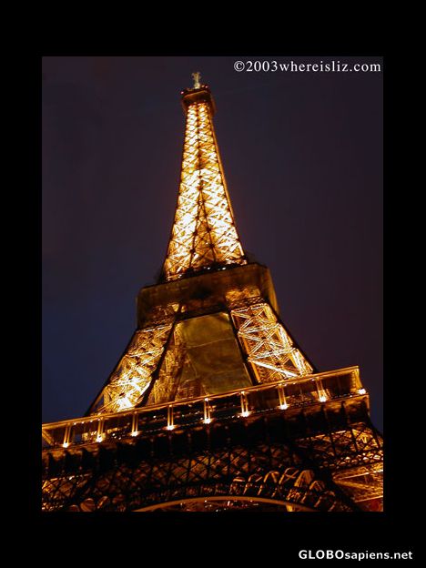 Postcard Eiffel Tower, Paris