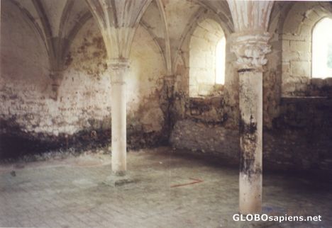 the interior of the Abbaye de l'etoile.
