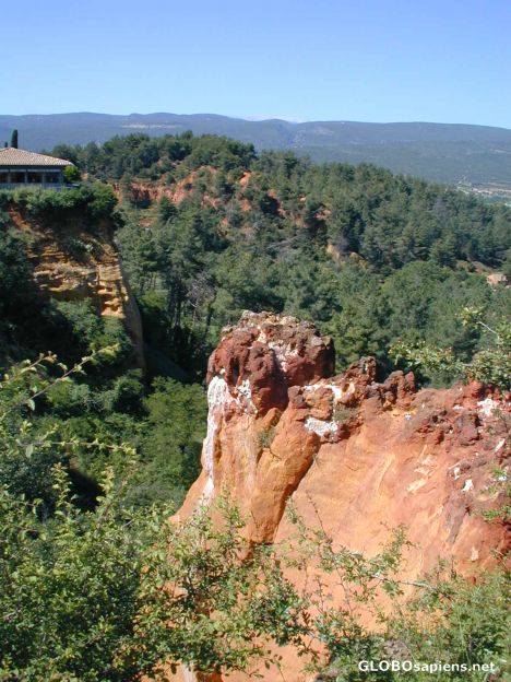 Red cliffs of Roussillon