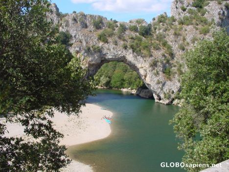 Postcard Pont d'Arc.