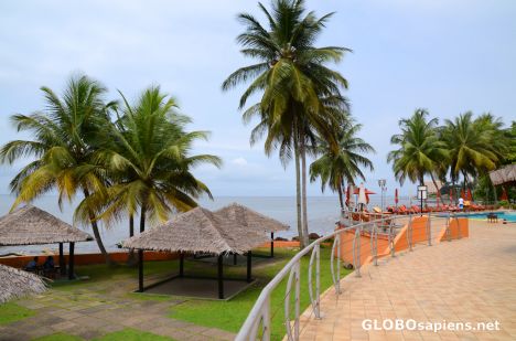 Postcard Libreville (GA) - Le Meridien's terrace