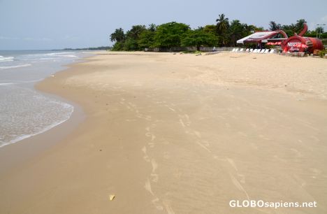 Postcard Libreville (GA) - the beach near the airport