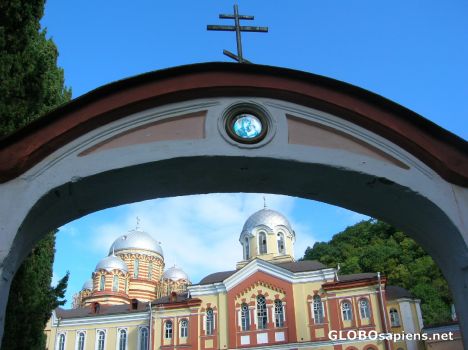 Postcard Republic of Abkhazia. New Athos Monastery