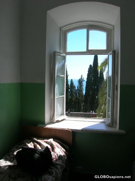 Postcard Republic of Abkhazia. A room with a view