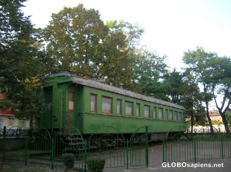 Postcard Stalin's personal railway carriage