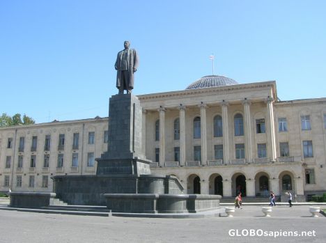 Postcard Yosif Vissarionovich Dzhugashvili statue