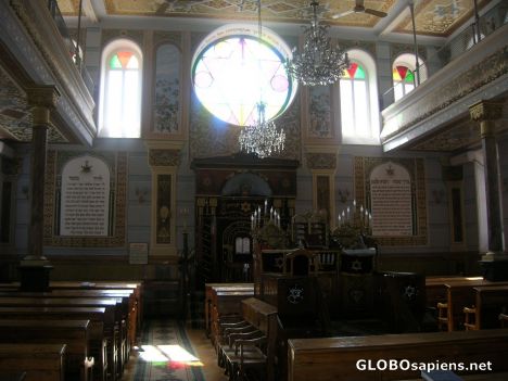 Postcard Inside the Synagogue