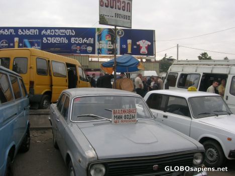 Postcard Illegal taxi to Vladikavkaz