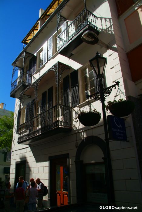 Postcard Gibraltar - balconies