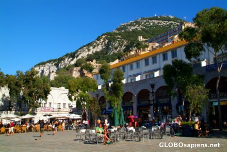 Postcard Gibraltar - main square?