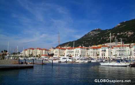 Postcard Gibraltar - new marina