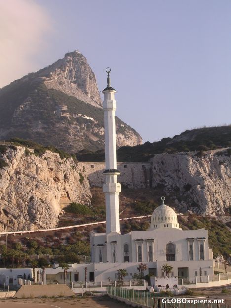 Postcard Mosque in Gibraltar