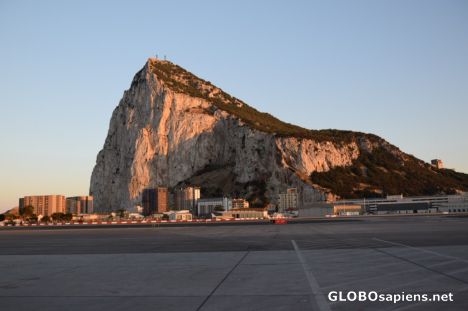 Postcard Leaving Gibraltar late evening
