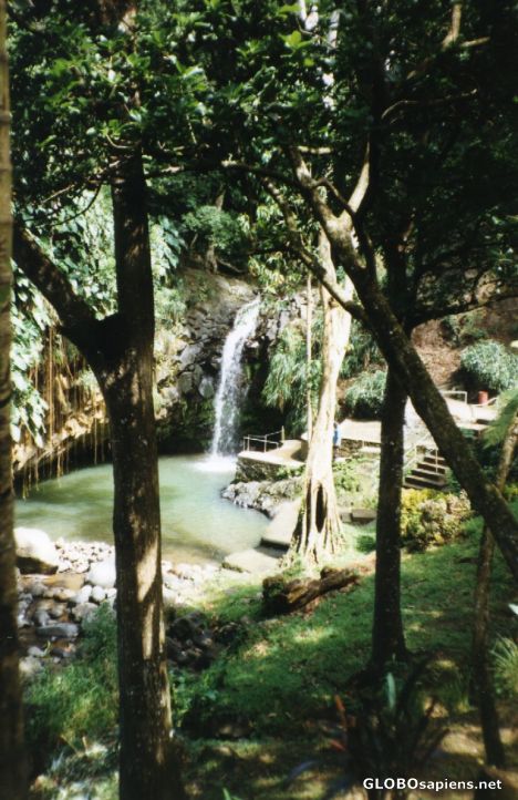 Postcard Volcanic waterfall