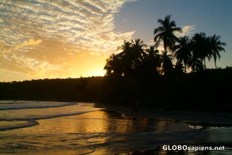 Postcard La Sagesse Beach (GD) - sunset