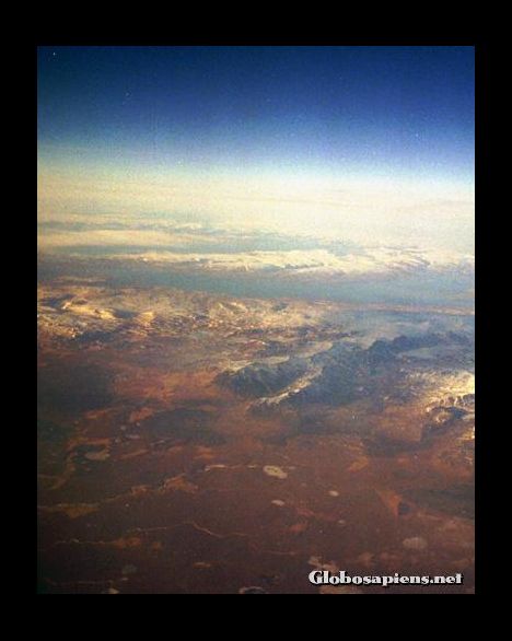 Postcard Taken from a Boing 747 window :-)