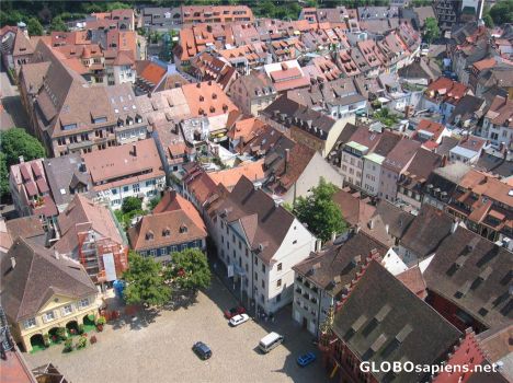 Postcard Freiburg Roofs