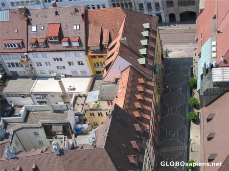 Postcard Freiburg and the Street Mosaics