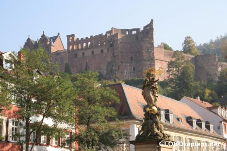 Postcard The Castle in Heidelberg