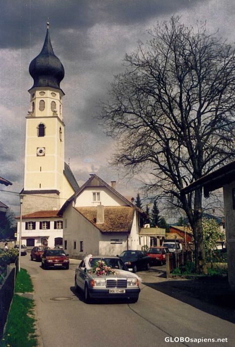 Postcard Bavarian Wedding