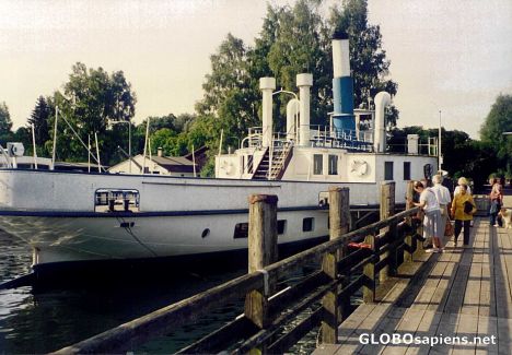 Postcard Starnberg Ferry