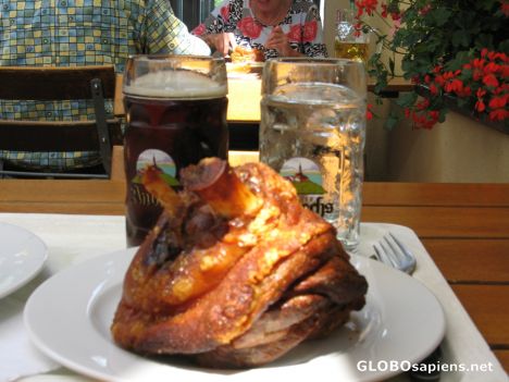 Postcard Traditional Bavarian Meal...
