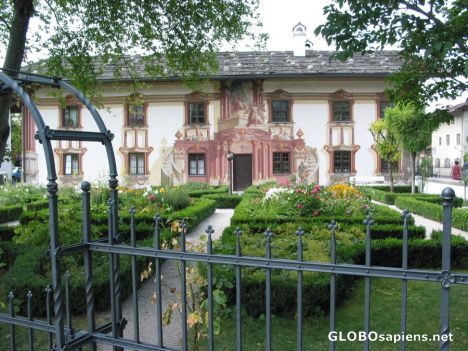 Postcard Painted house in Oberammergau