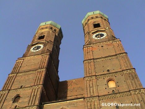 Postcard Frauenkirche towers