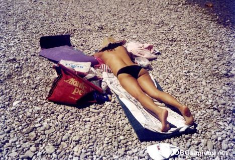 Postcard Flaucher - Sunbathing