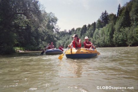 Postcard White-water rafting
