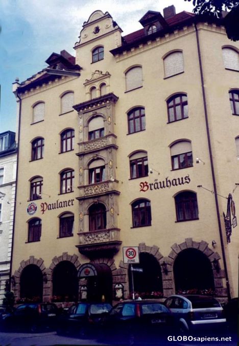 Postcard Paulaner Brauhaus