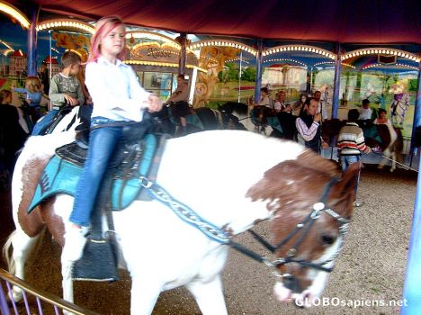 Postcard OktoberfestFair15: Horseriding
