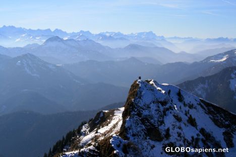 View from Rotwand peak