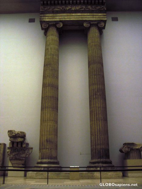 Postcard Greek pillars