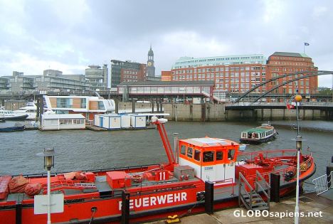 Postcard Hamburg Marina
