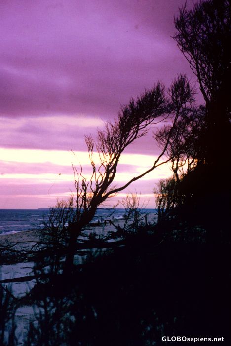 Postcard Baltic Sea Sunset