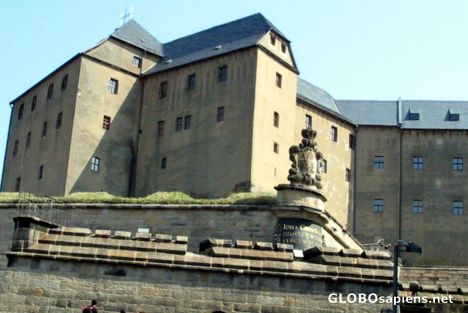Postcard Fortress in Koenigstein