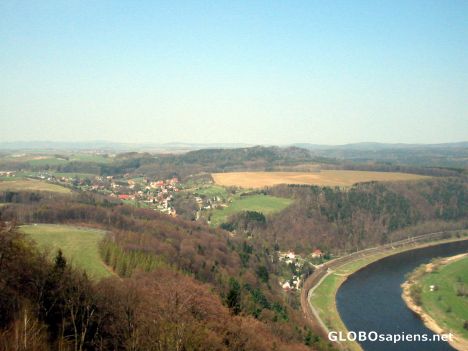 Postcard View of the Elbe River
