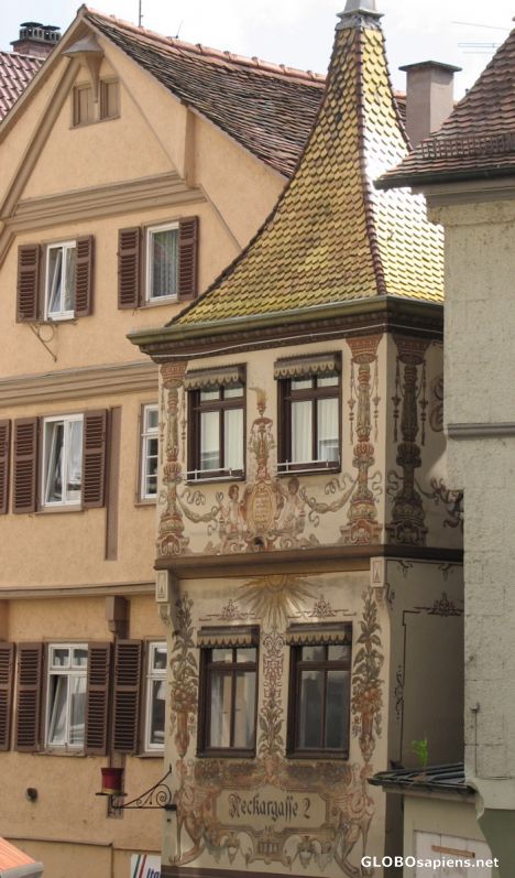 Postcard Detail of Tübingen architecture