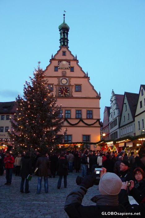 Postcard Rothenburg ob der Tauber's Christmas Market