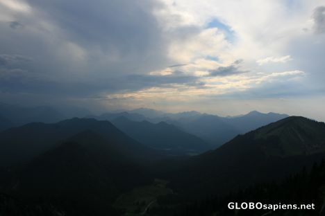 Postcard Karwendelgebirge from Mountain Buchstein