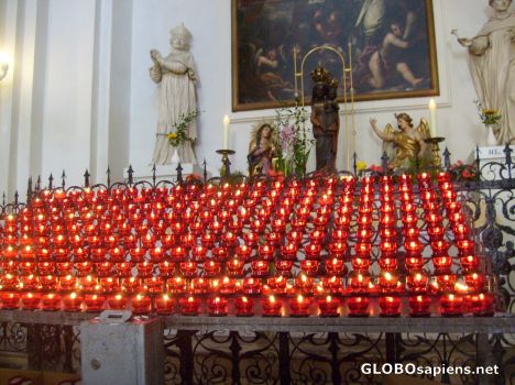 Postcard Candels in Theatinerkirche