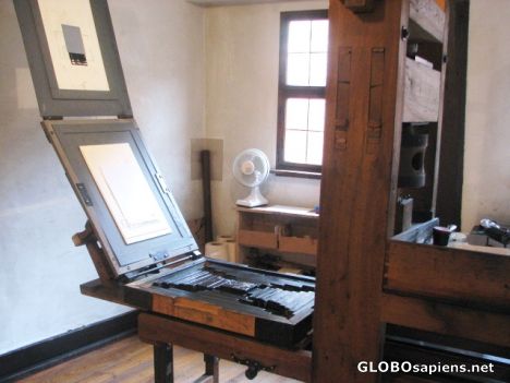 Postcard The Albrecht Durer Museum - Printing Machine