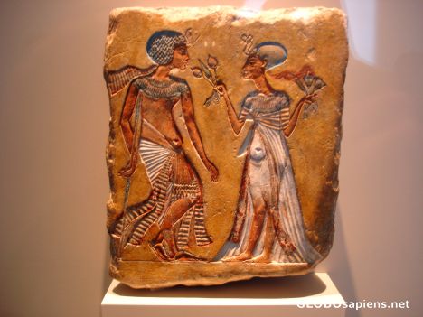 Postcard Echnaton and Nefertiti -