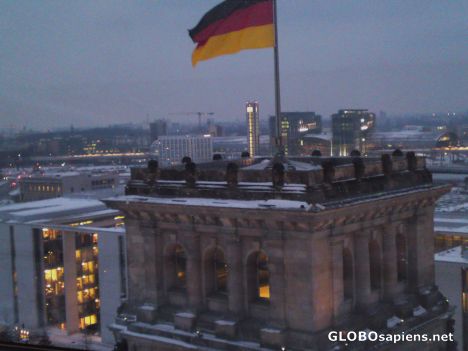 Postcard Berlin from Reichstag dome