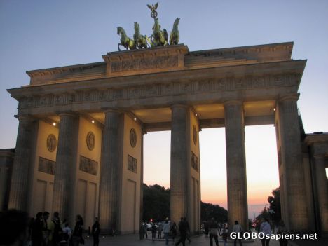 Postcard Brandenburg Gate