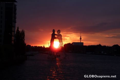 Postcard Sunset in Berlin