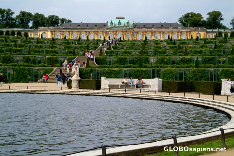 Postcard Potsdam - a royal palace