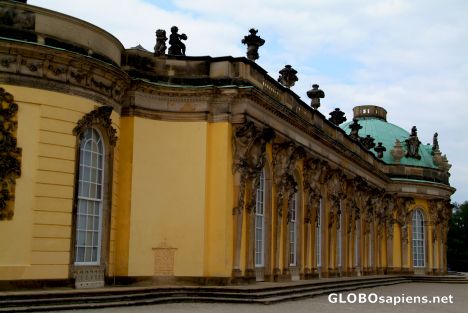 Postcard Potsdam - a close up on royal palace
